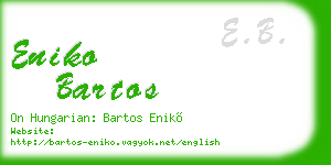 eniko bartos business card